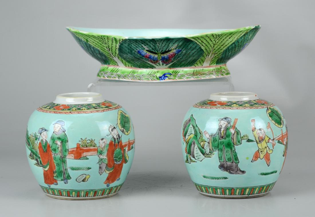 (3) Pcs Chinese porcelain (1 of 6)