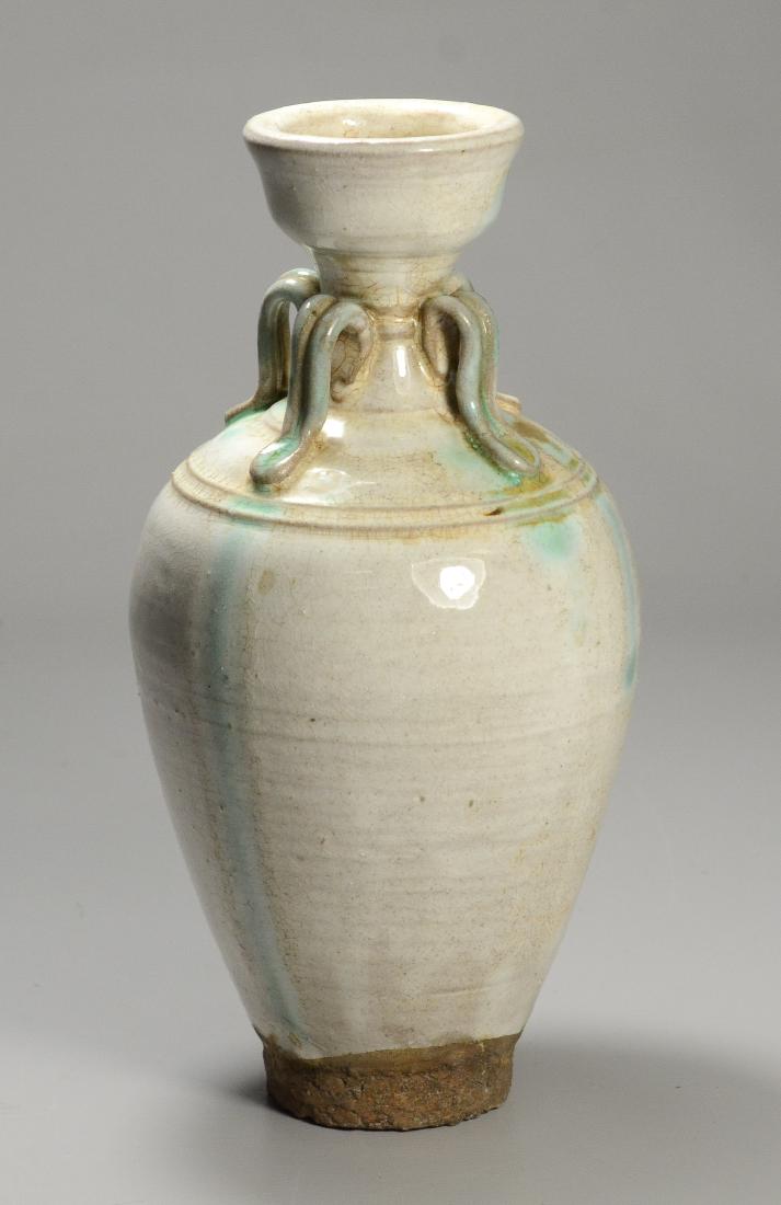 Song style vase with green drip glaze (1 of 2)