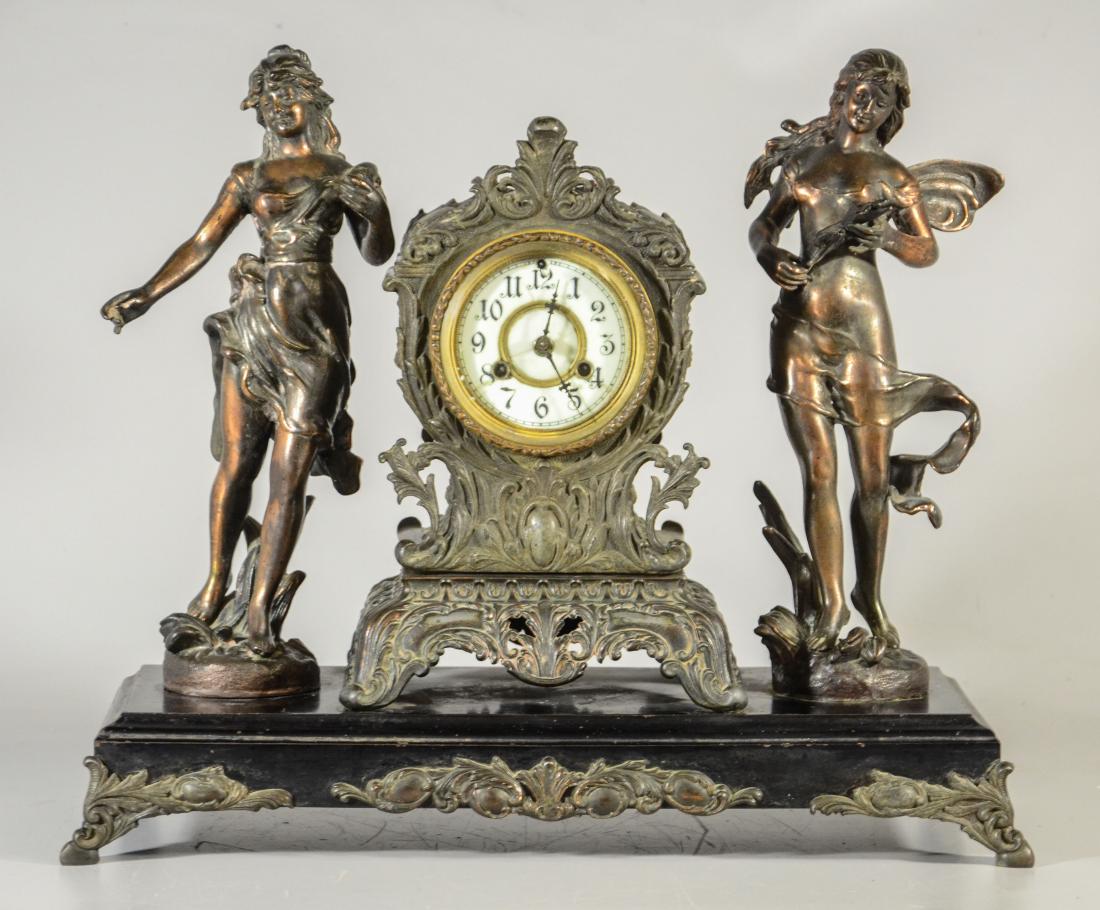 Waterbury Clock Co, statue clock (1 of 3)