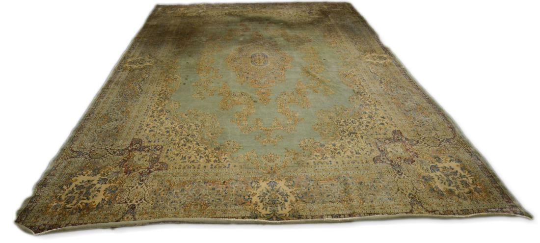 Hand knotted Persian Kerman carpet (1 of 5)