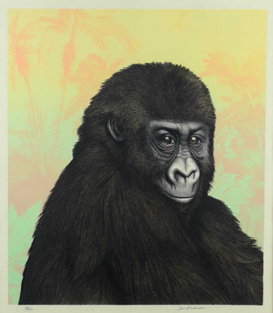Tom Palmore Color Lithograph of a Gorilla (1 of 4)