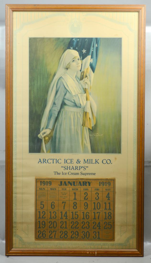 Large 1919 advertising calendar (1 of 1)