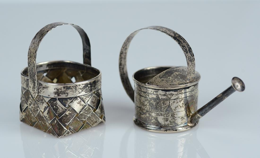 Cartier sterling silver basket & watering can (1 of 3)