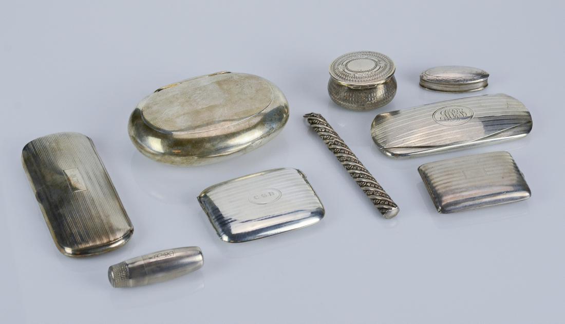 (9) Sterling silver boxes (1 of 2)