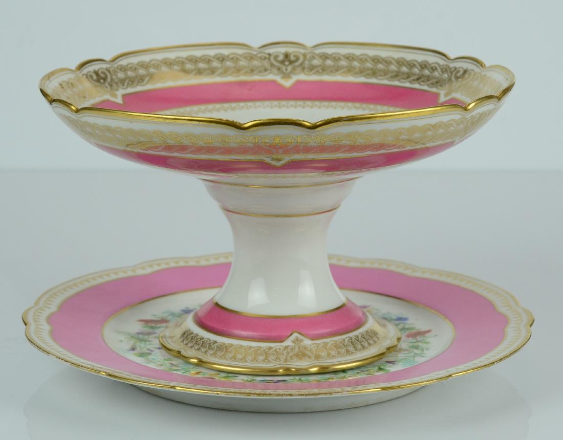 (2) pcs Sevres Allaville Mace pink & gilt porcelain (1 of 3)