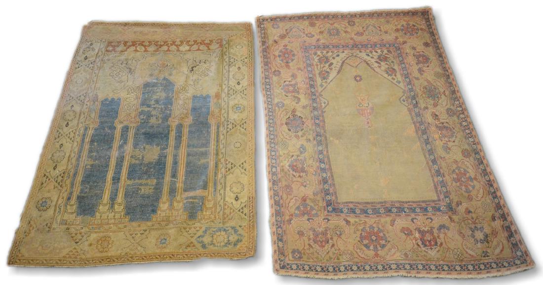 Lot of 2 Turkish Prayer rugs (1 of 5)