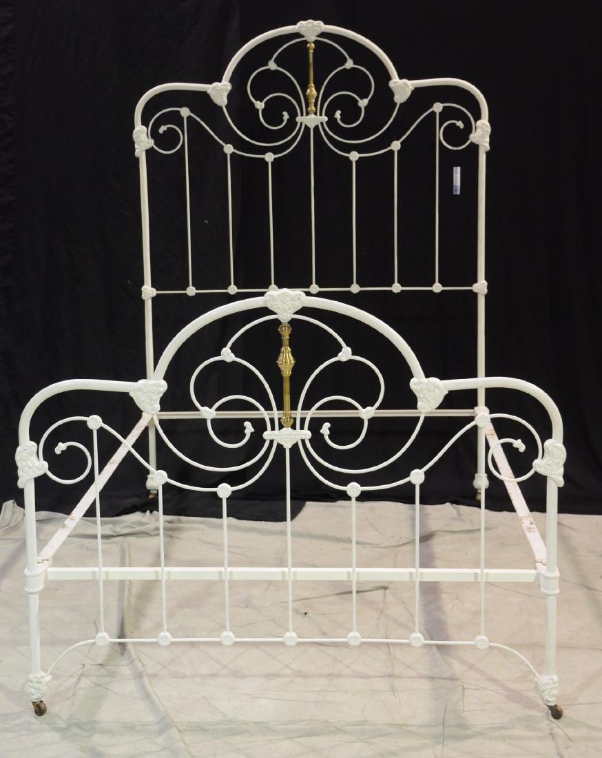 Brass & iron Victorian double bed (1 of 1)