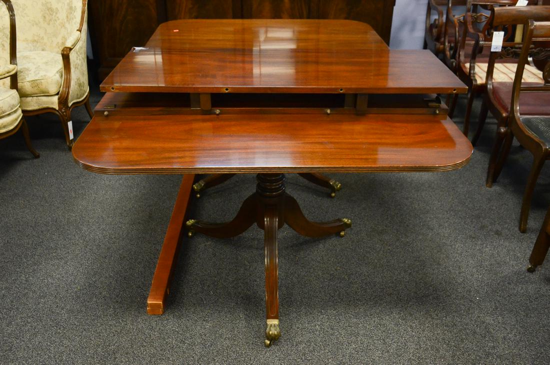 Kittinger mahogany double pedestal dining room table