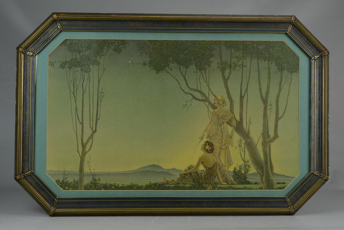 Art Deco period print in original custom frame (1 of 2)