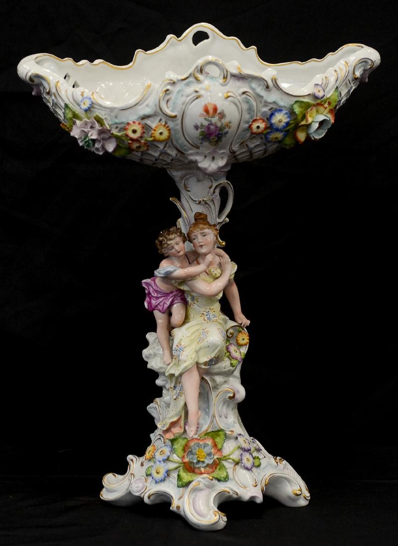 Sitzendorf porcelain figural compote (1 of 7)