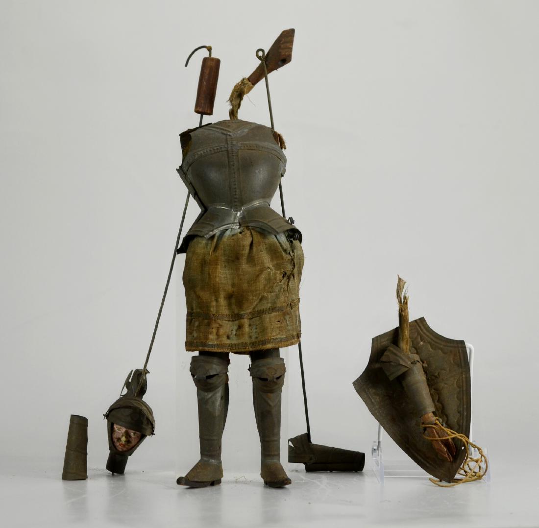 Knight marionette, needs reassembly (1 of 3)