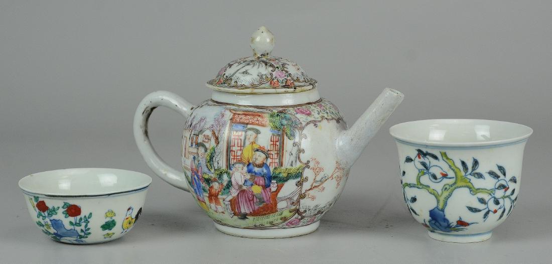 (3) Pcs Chinese porcelain (1 of 5)