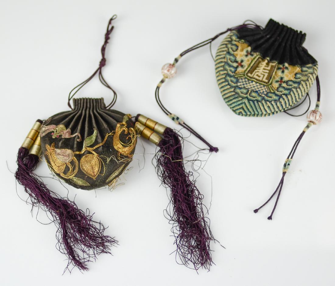 (2) Chinese embroidered purses (1 of 3)