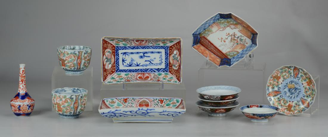 (7) pcs Japanese Imari porcelain (1 of 3)