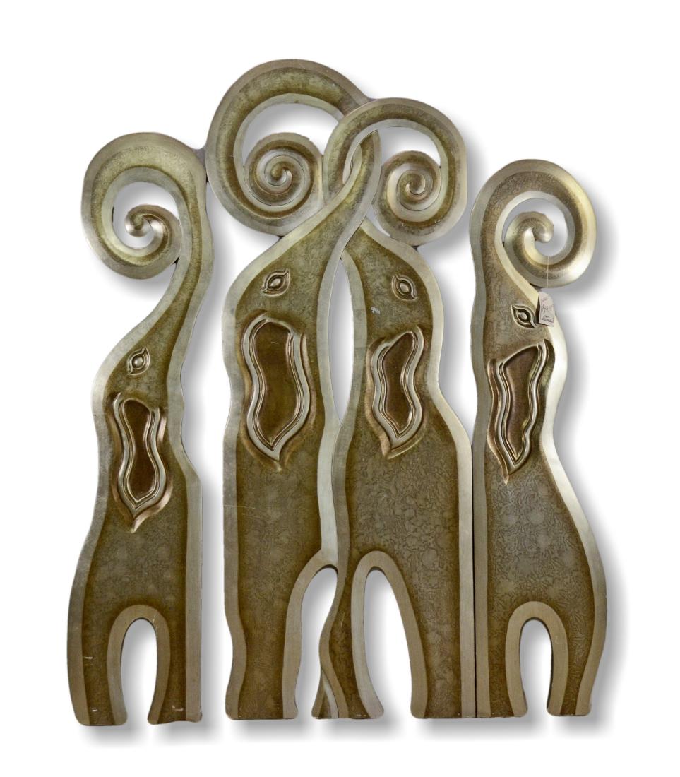 Contemporary 3 section elephant screen (1 of 1)