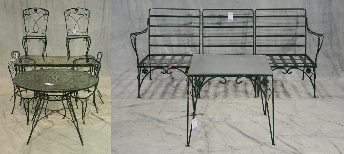 (10) pcs Salterini style iron leaf form patio Furniture (1 of 3)