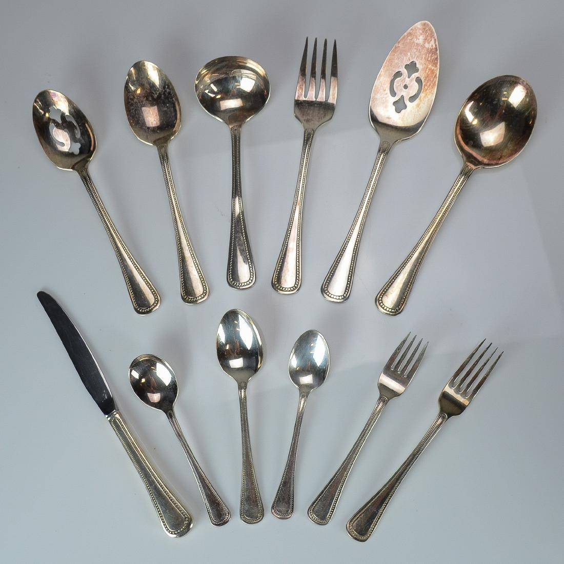 (49) pcs Community Silver Plate Beaded Flatware (1 of 1)