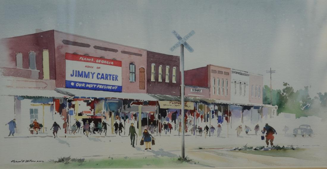 Watson Watercolor "Plains Georgia, Home of Jimmy (1 of 3)