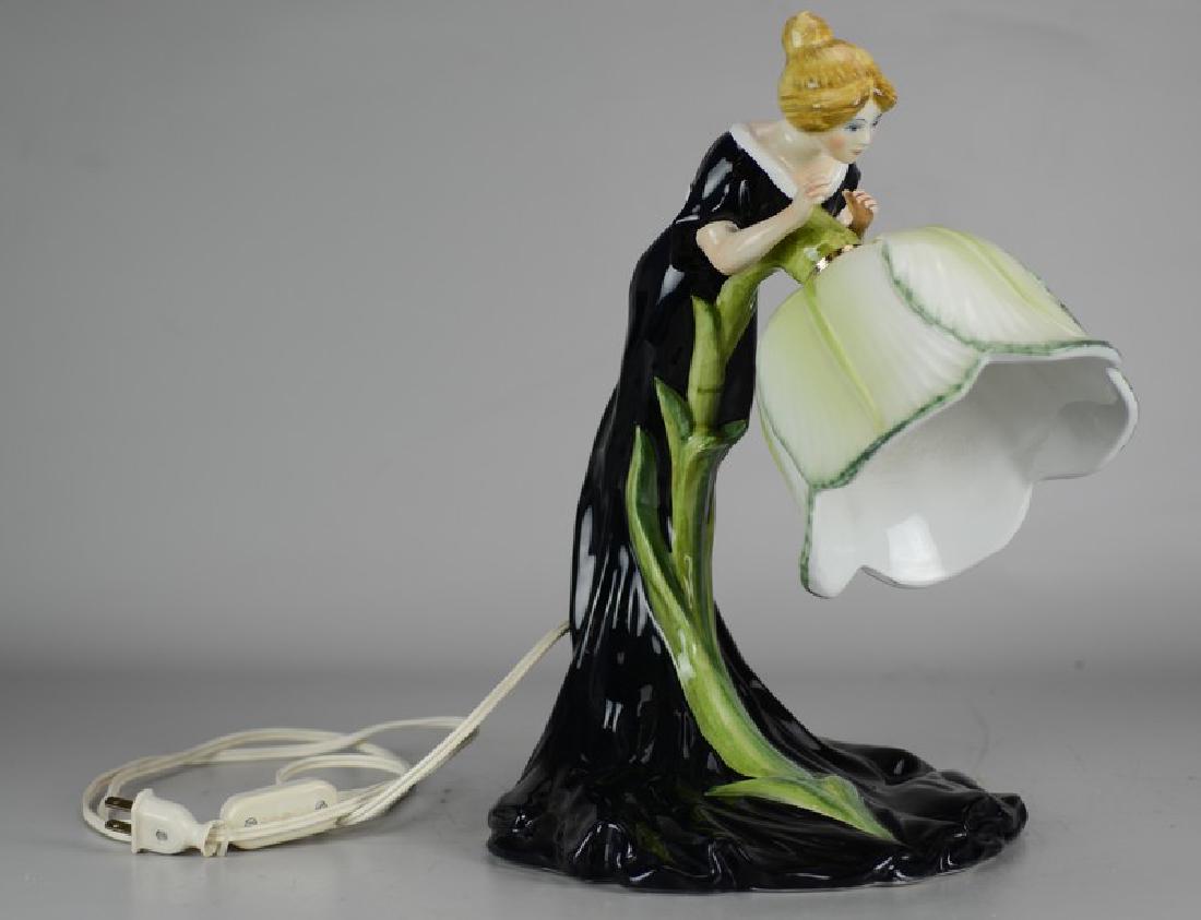 Zen-Nove Figural Pottery Desk Lamp (1 of 4)