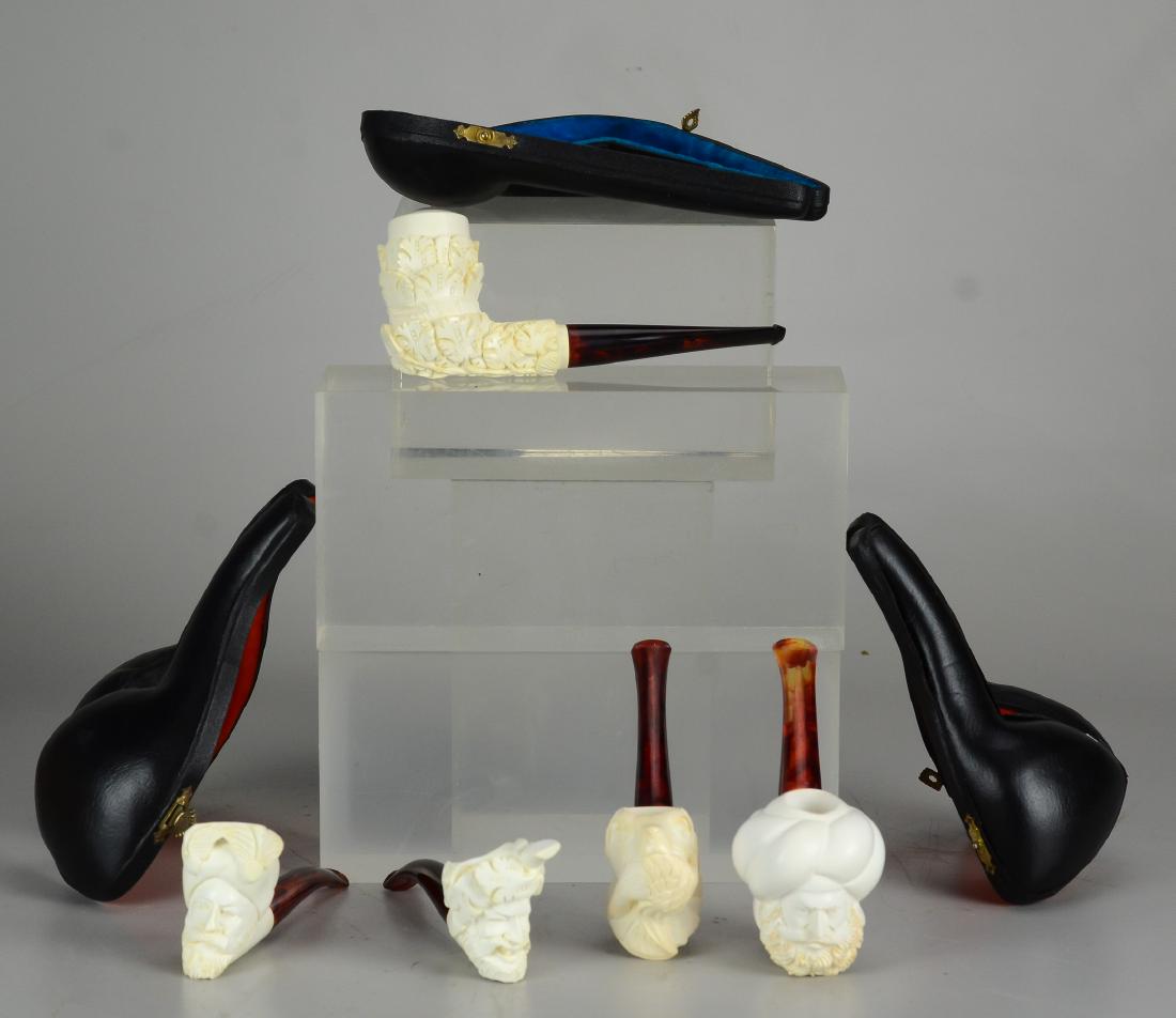 (5) Meerschaum Style Pipes (1 of 3)