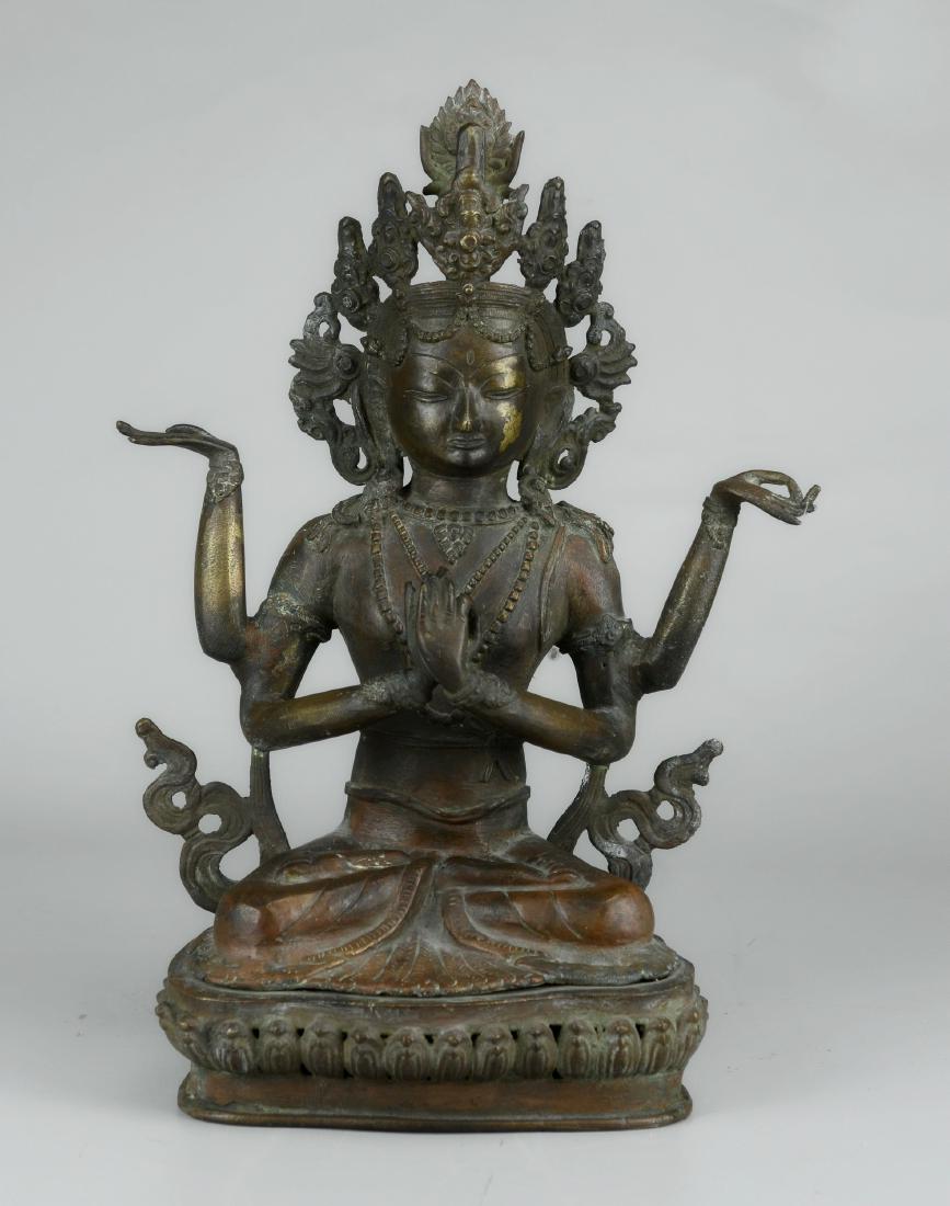 Tibetan style Asian bronze figure (1 of 1)