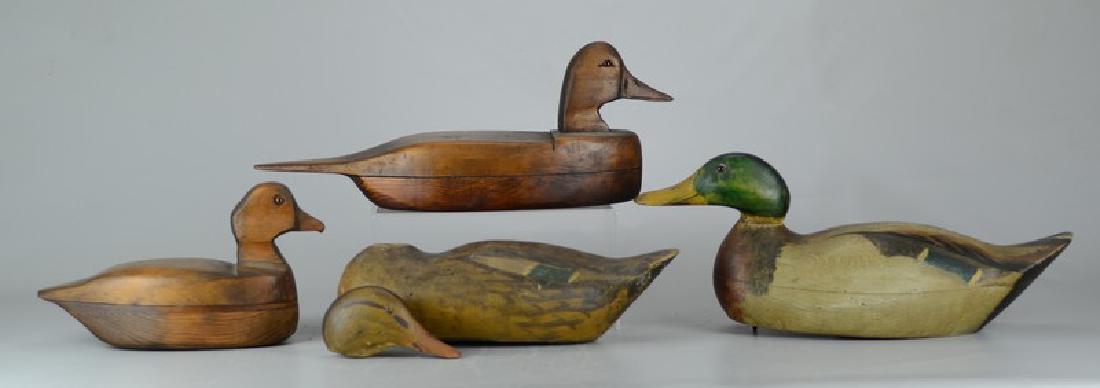(4) wooden duck decoys (1 of 1)