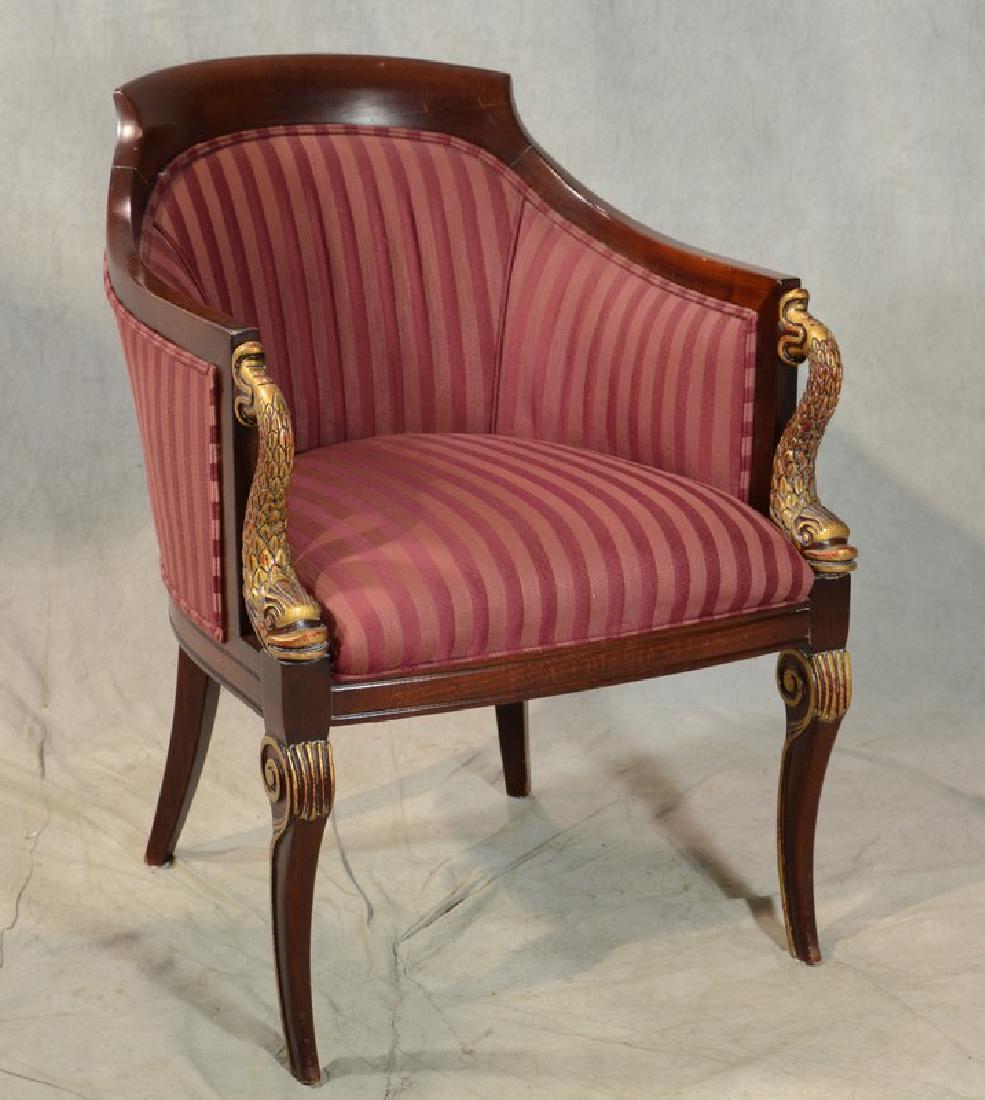 French Empire style upholstered chair