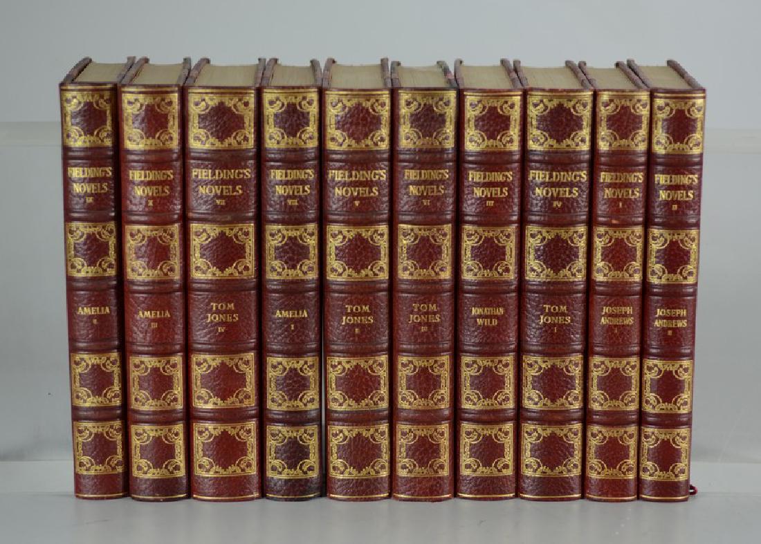 10-volume set of novels by Henry Fielding, Esq, half (1 of 2)