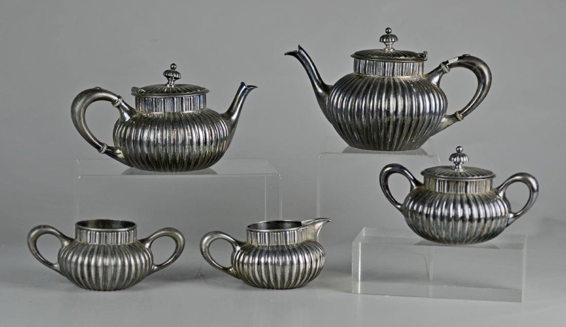Silverplate tea set (1 of 1)