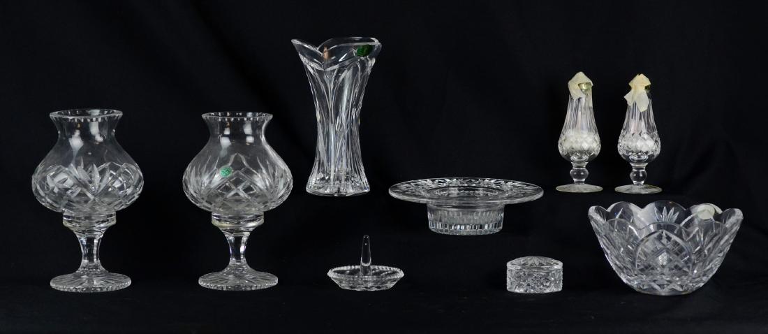 Shelf 16 (9) Pcs Irish Crystal, Waterford, Galway, (1 of 1)