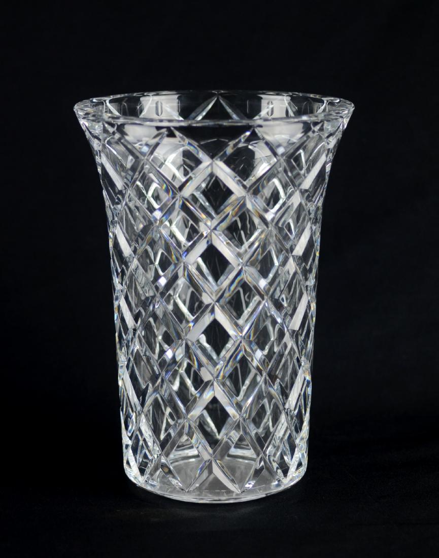 Tiffany Crystal Diamond Cut Vase (1 of 2)