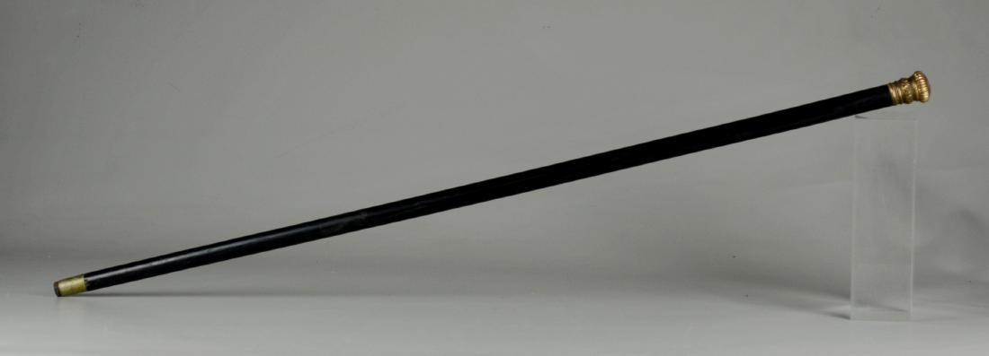 Gold Handled Walking Stick (1 of 2)