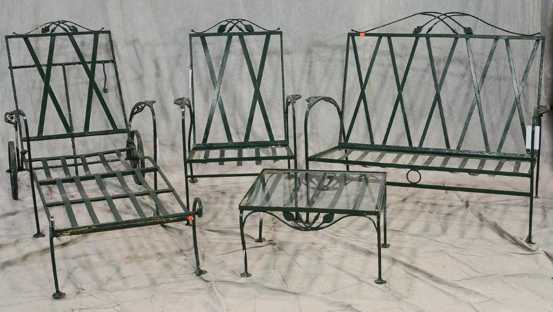 4 pc Salterini style iron patio set (1 of 1)