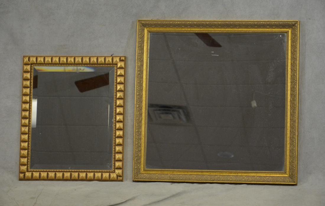 (2) gilt carved wall hanging mirrors (1 of 1)