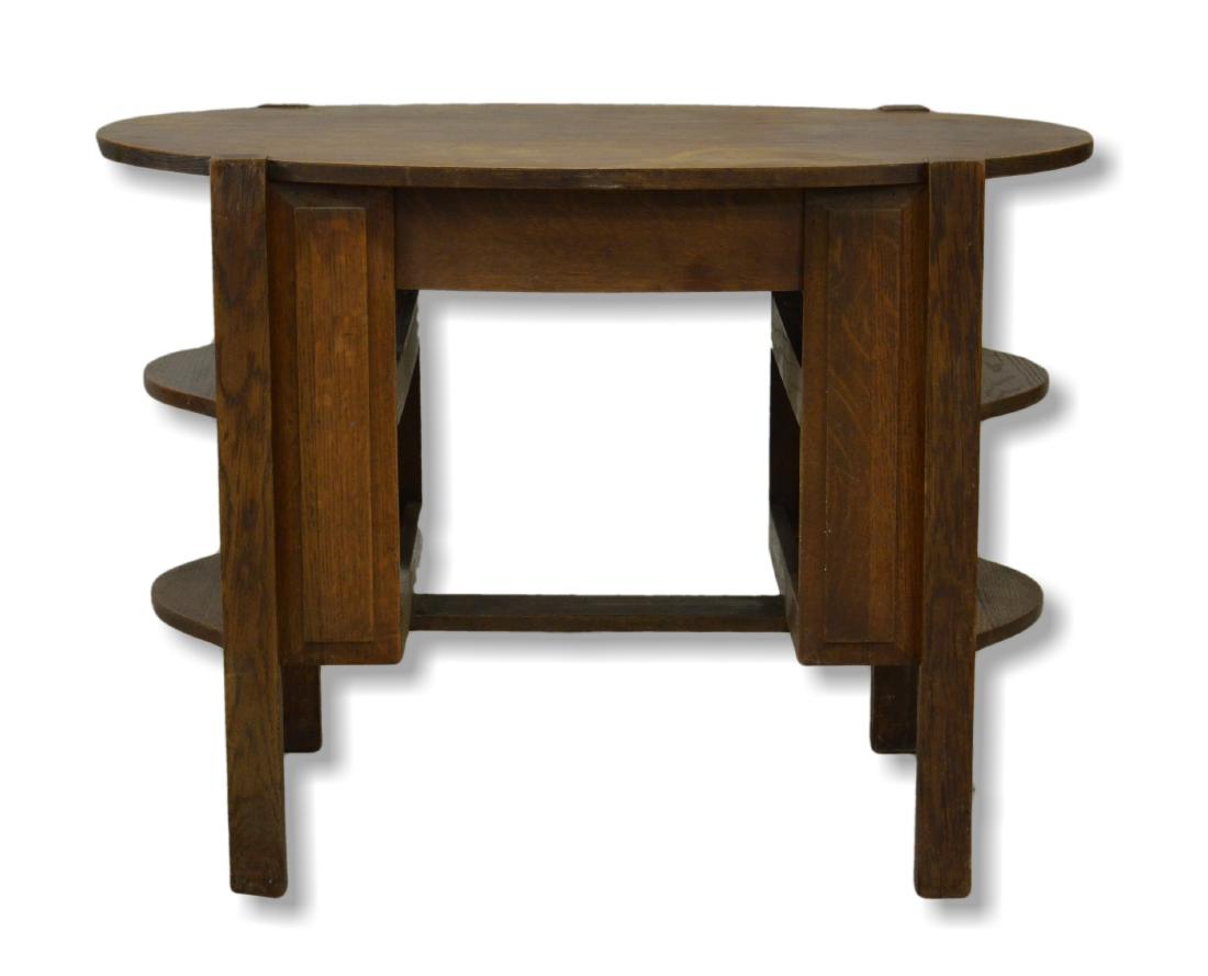 Oval Mission Oak Desk (1 of 3)