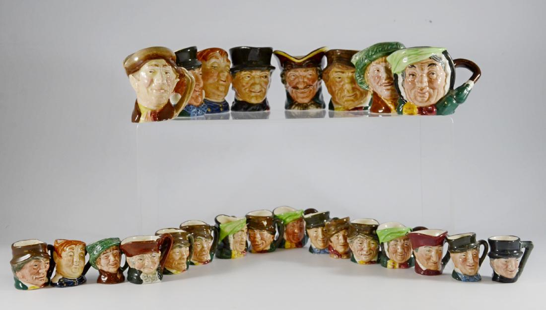 Shelf #13 - (24) Miniature Royal Doulton Toby Jugs (1 of 1)