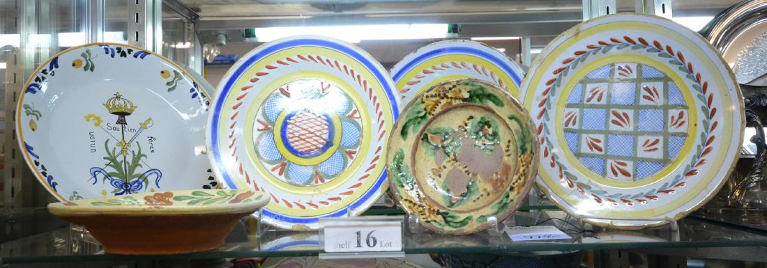 Shelf Lot 16 Pottery Plates (1 of 1)