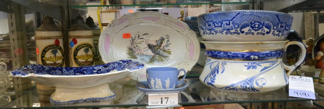Shelf Lot 17 Porcelain Flow Blue (1 of 1)
