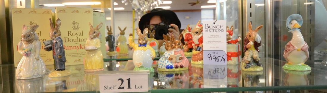 Shelf #21 - (9) Royal Doulton Bunnykins figurines (1 of 1)