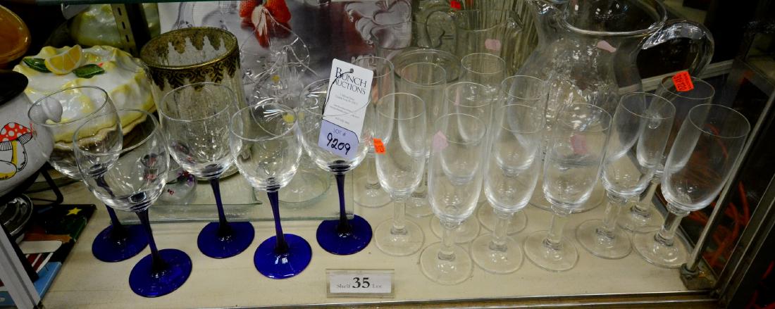 Shelf Lot 35 Glass Pitchers & Stemware (1 of 1)