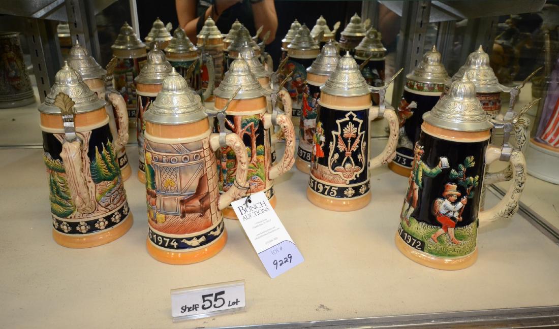 Shelf #55 - (11) Schmid German Steins (1 of 1)