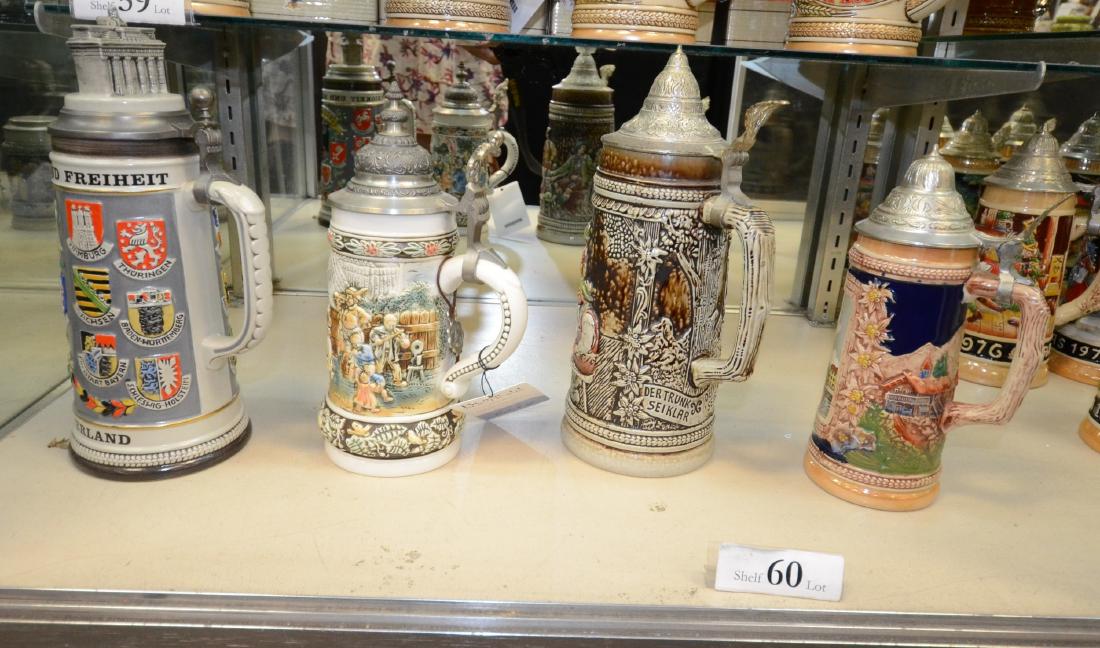 Shelf #60 - (4) Gerz beer steins (1 of 1)