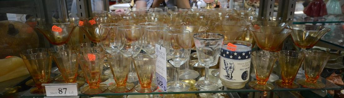 Shelf Lot 87 Cambridge glass (1 of 1)