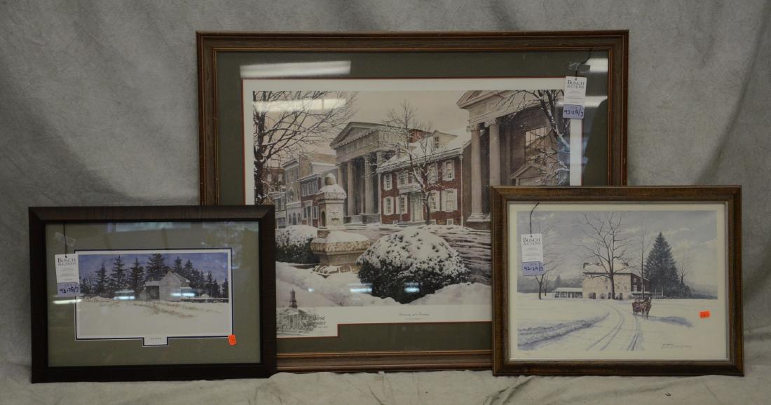 (3) Signed Chester County Prints (1 of 1)