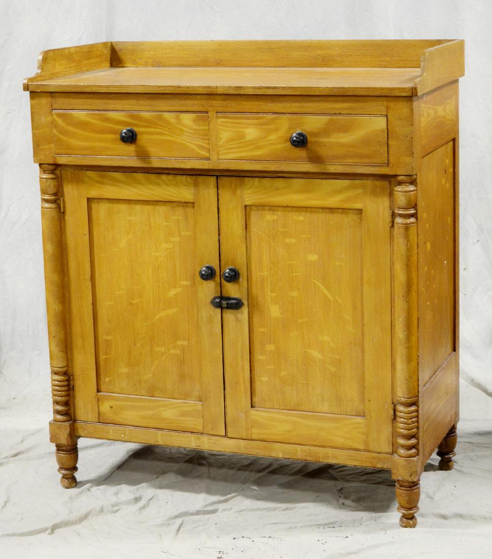 Grain painted softwood jelly cupboard (1 of 1)