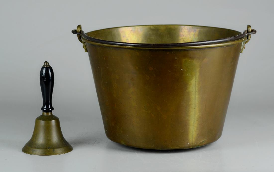 Brass pail & school bell (1 of 1)