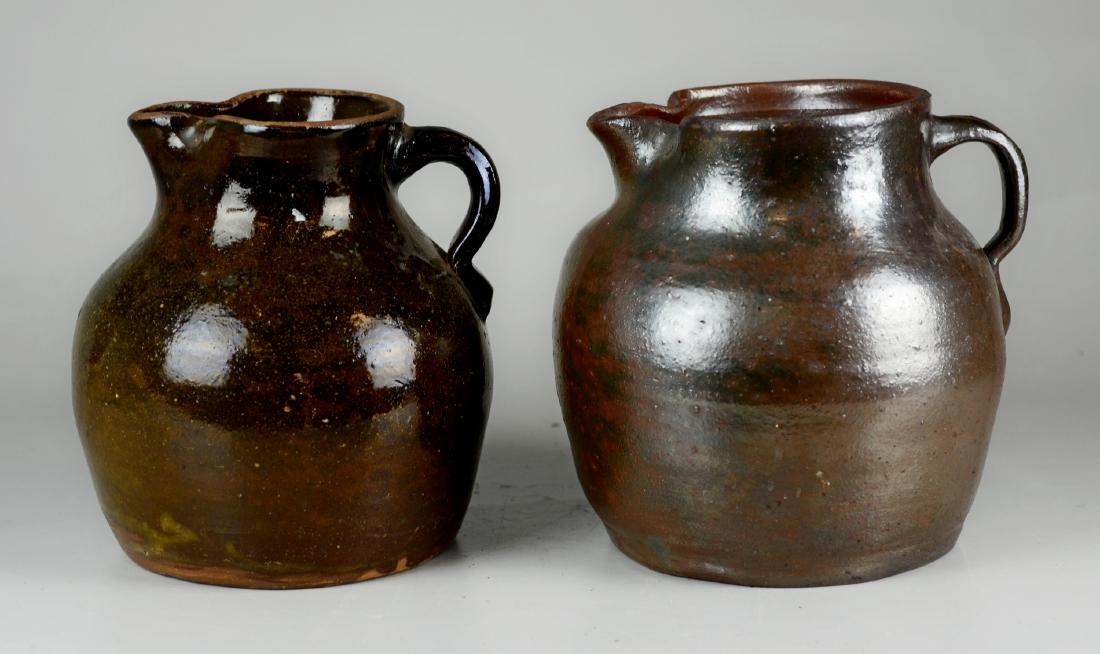 (2) Stoneware pitchers (1 of 2)