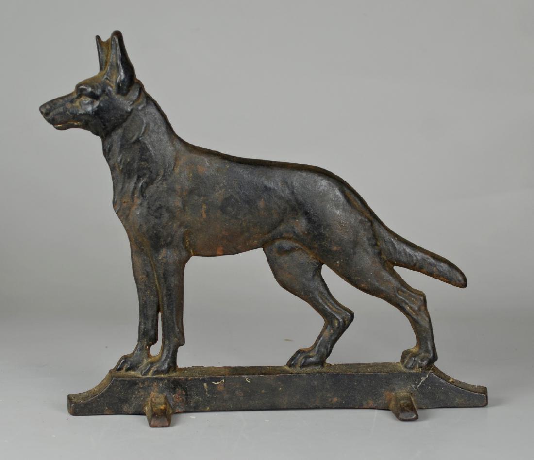 Cast Iron Dog Doorstop (1 of 1)
