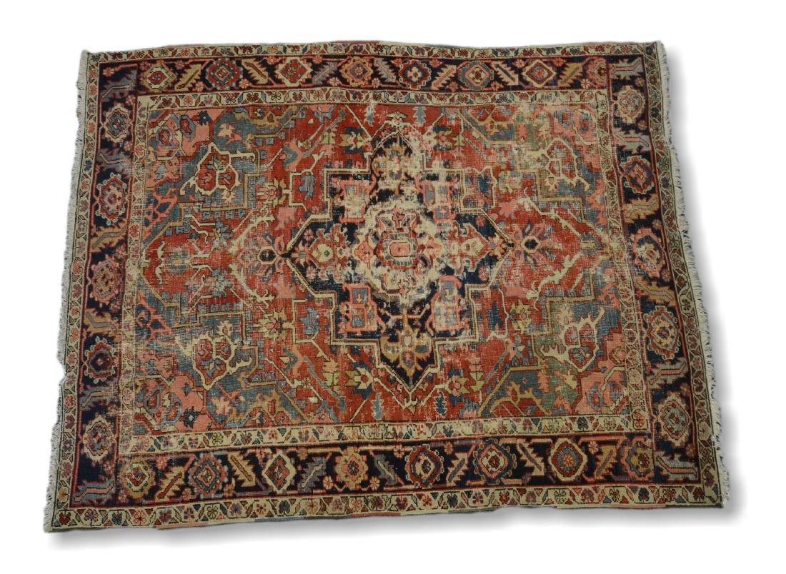 Circa 1910's Heriz/Serapi Rug 4'9" x 5'11" (1 of 6)
