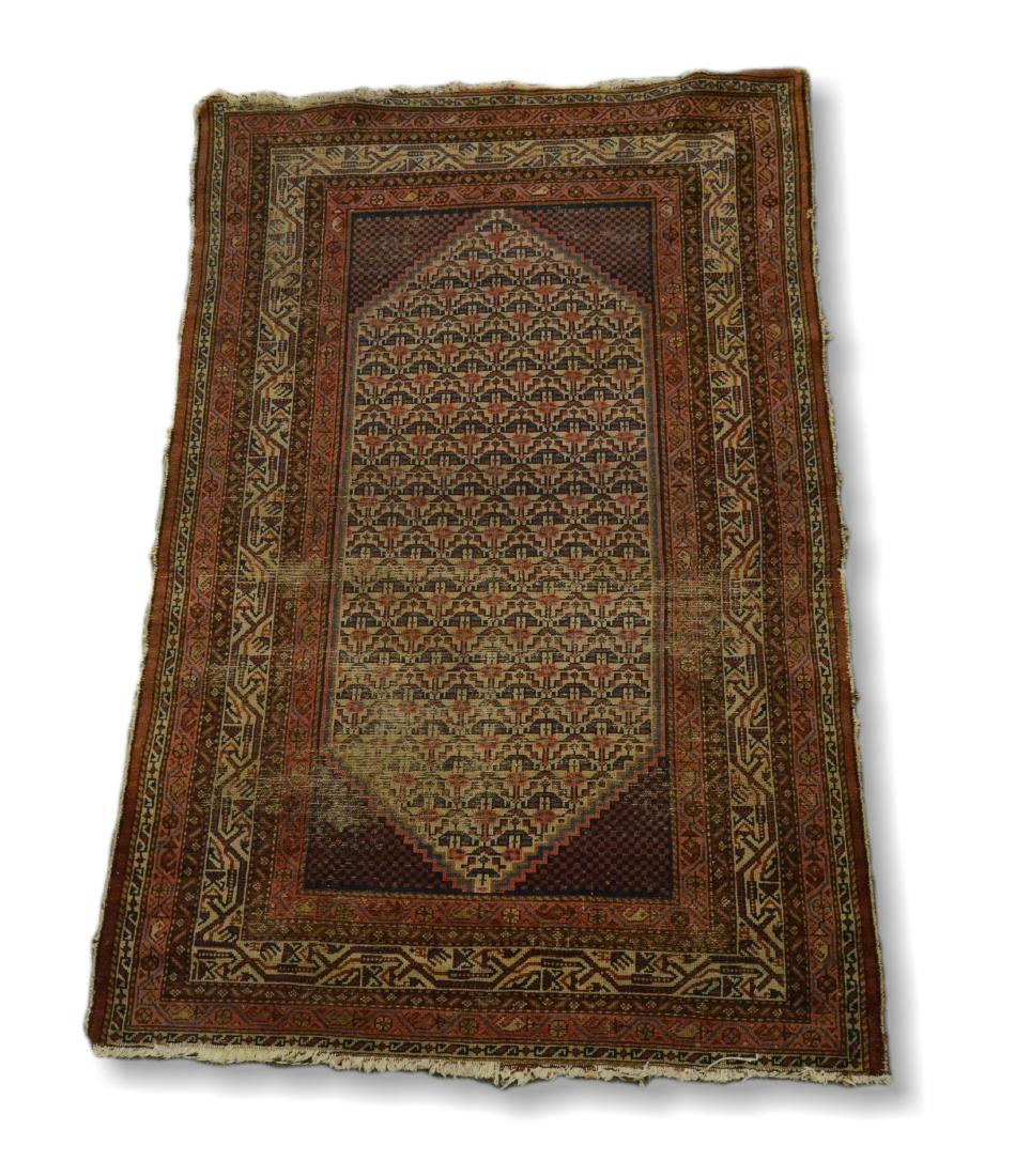 Circa 1920's Farahan Rug 4'1" x 6'6" (1 of 4)